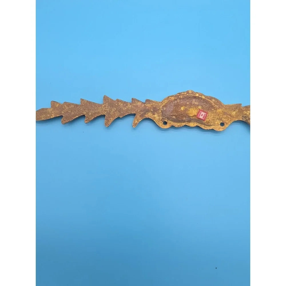 Vintage Brass Ornate Wall Applique Or Furniture Adornment Accessory